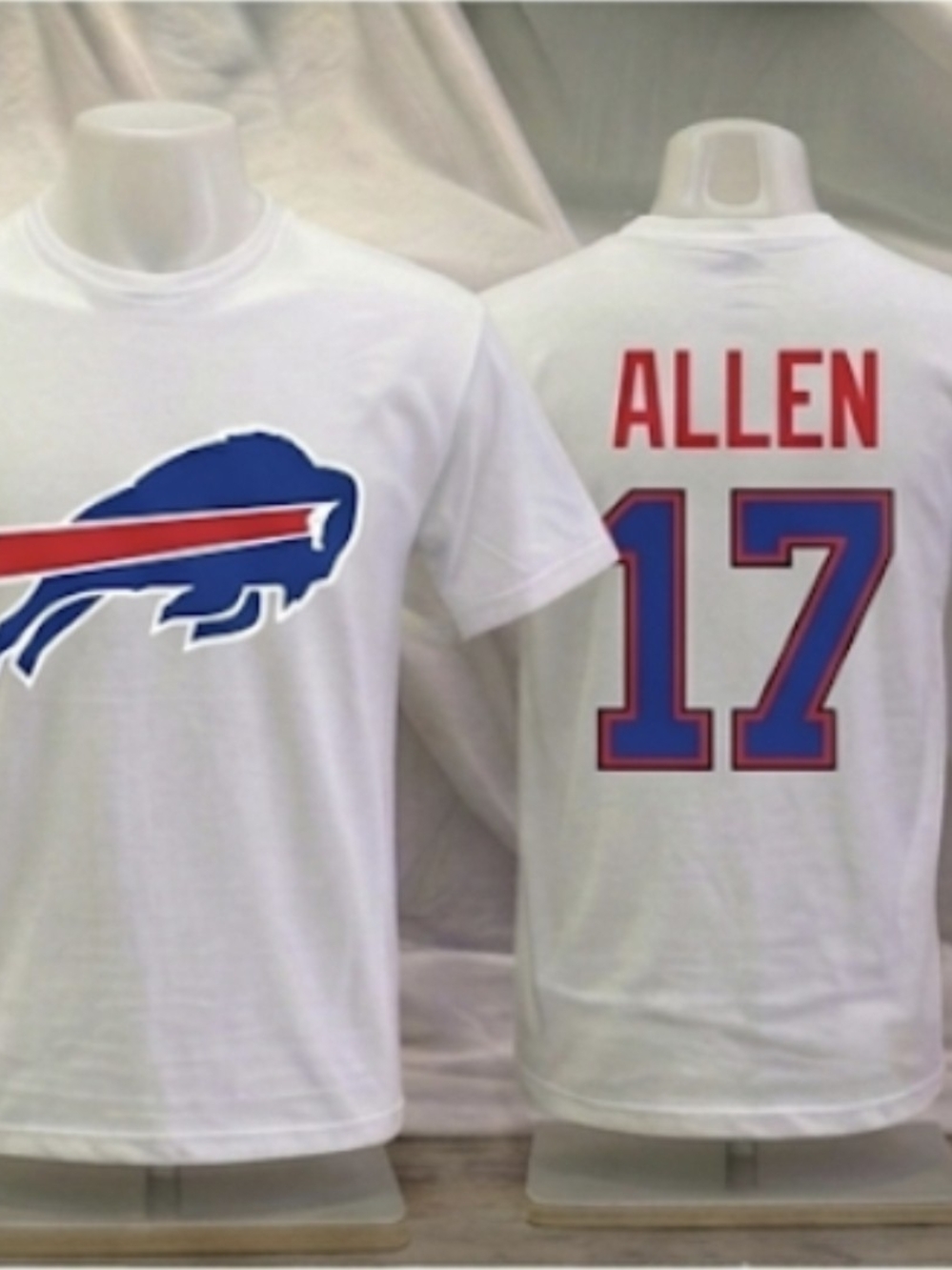 White Josh Allen #17 Fan Appreal Unisex